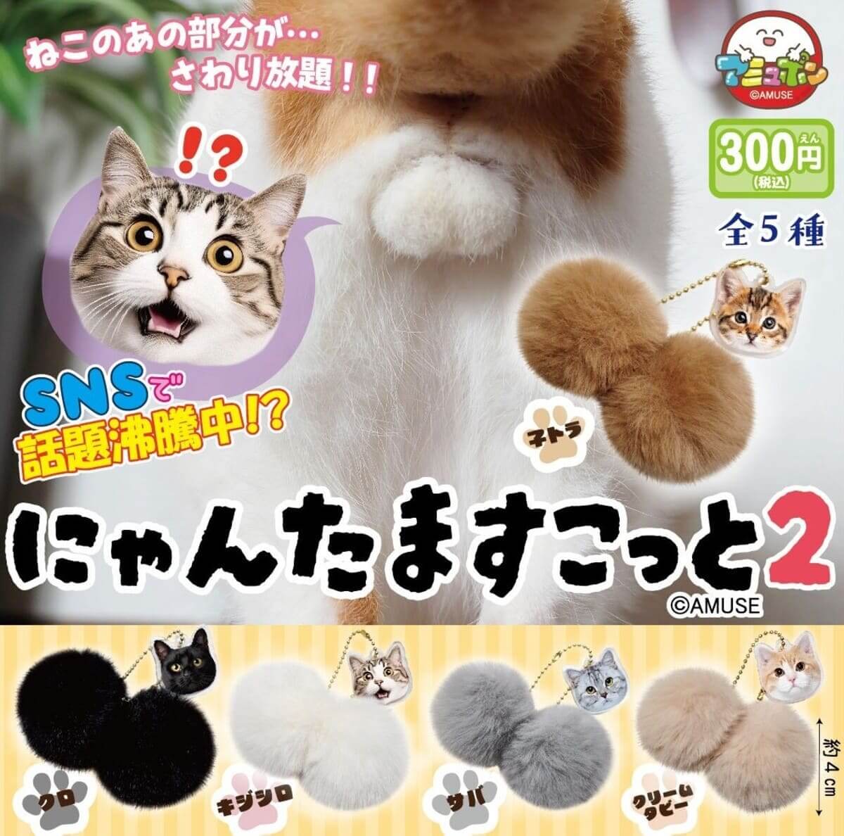 ガチャガチャ「にゃんたますこっと2」