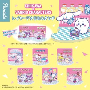 Gacha Gacha "Chiikawa x Sanrio Characters Layer Acrylic Stand