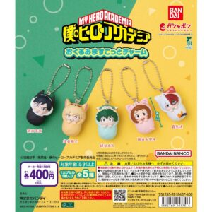 ガチャガチャ「僕のヒーローアカデミア おくるみますこっとチャーム」