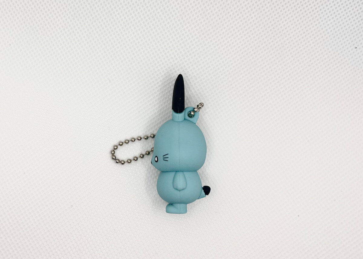 Gantungan kunci maskot Dokomus Channel Doko-Usa.