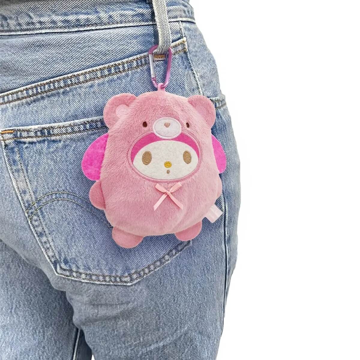 ガチャガチャ「もこもこラテクママスコットポーチ」