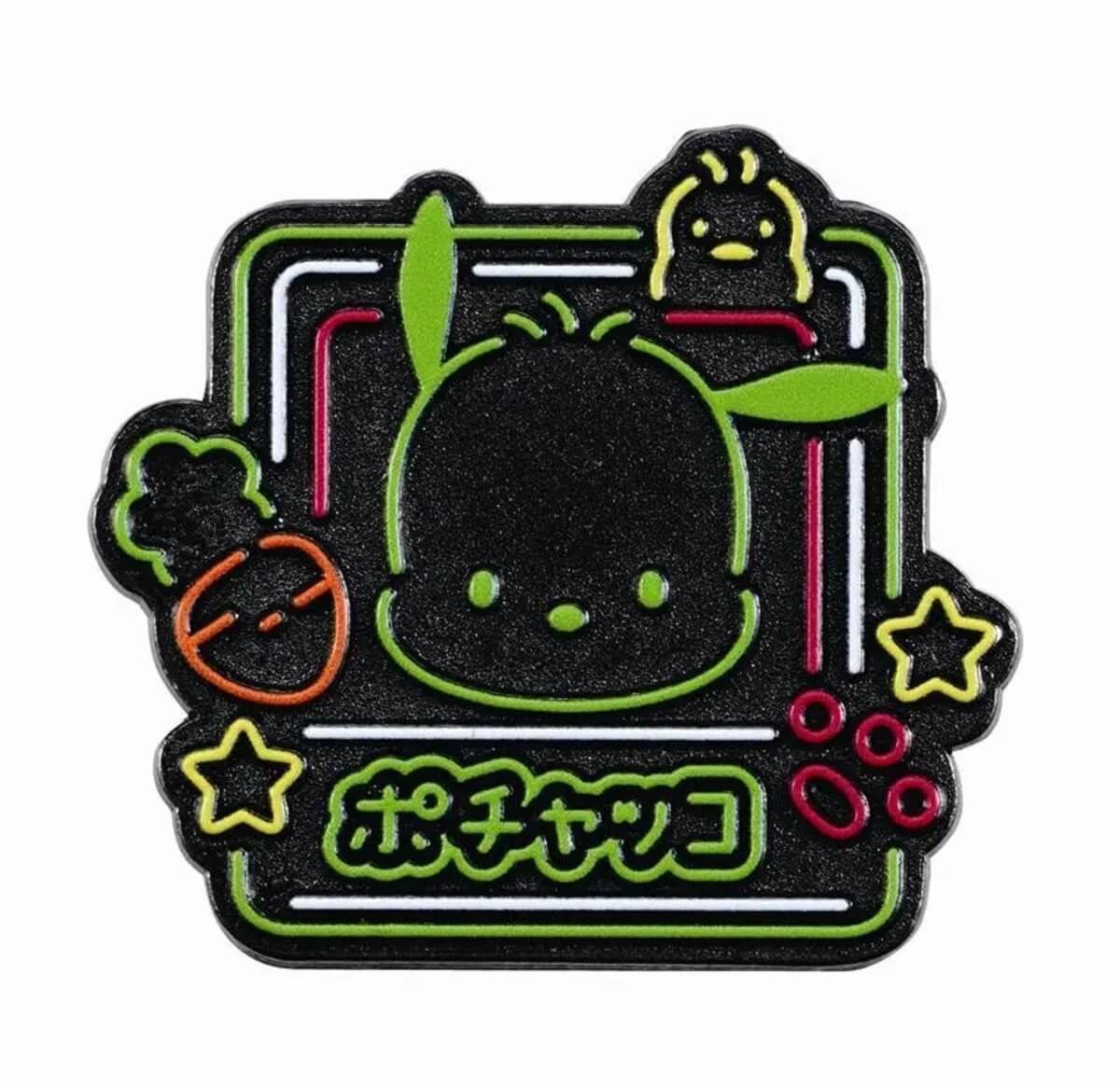 ガチャガチャ「サンリオキャラクターズ　ビビッドネオンピンバッジ」