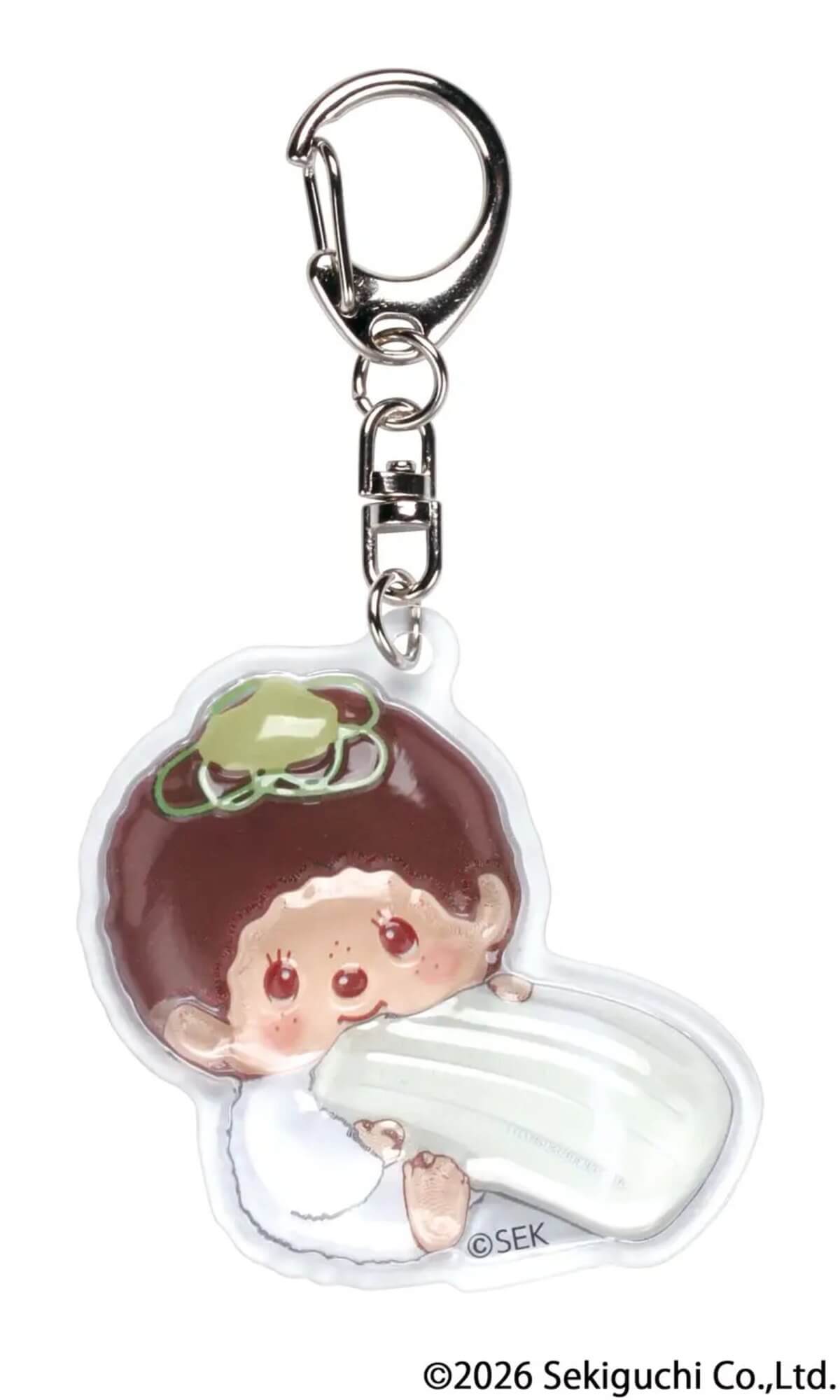 ガチャガチャ「お寿司もんちっち　ぷっくりアクリルキーホルダー」
