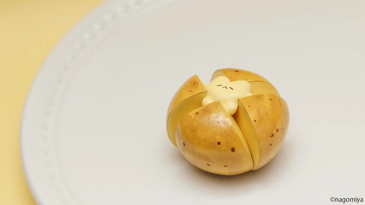 ガチャガチャ「なごみ屋の世界　バターの罪ちゃん　フィギュアキーホルダー」