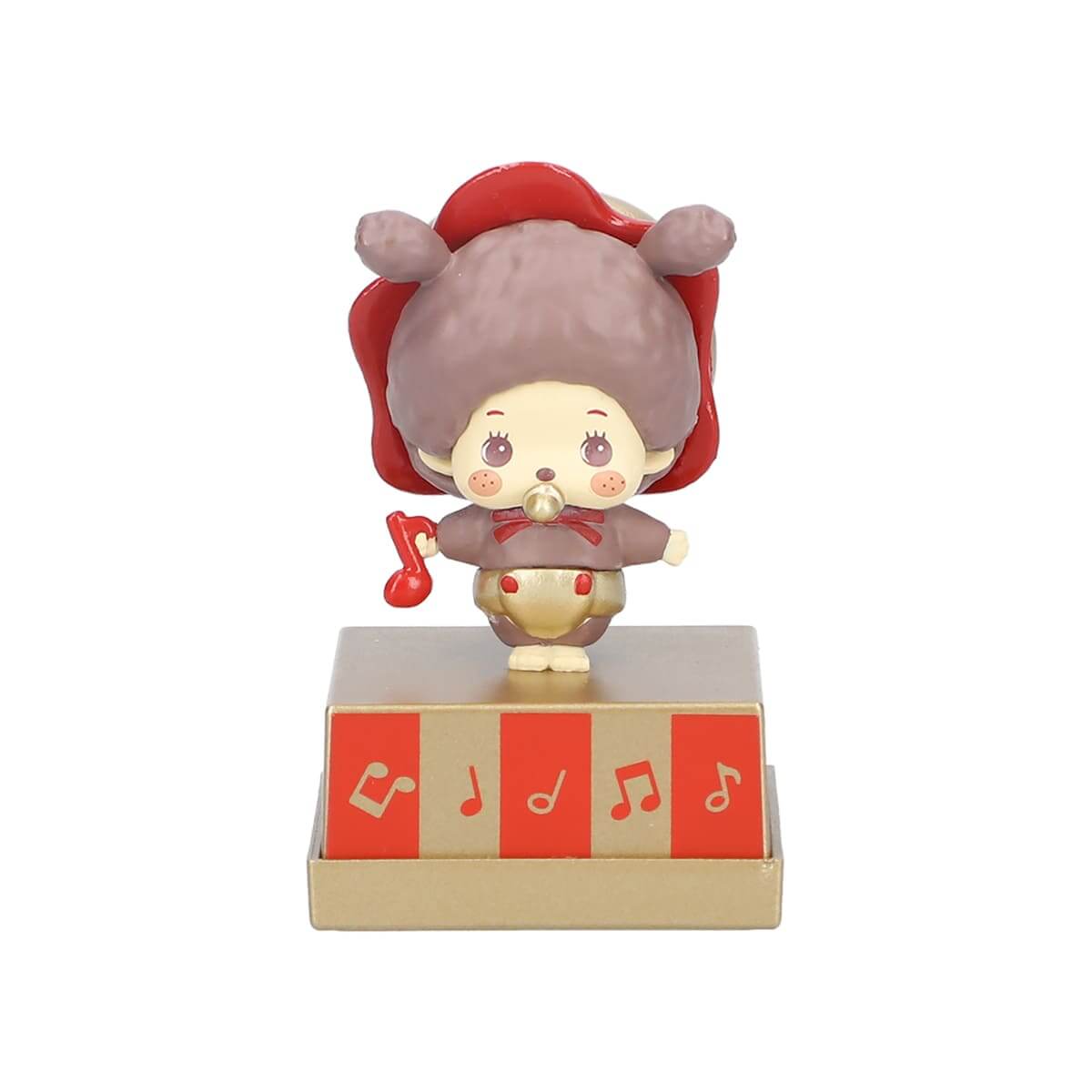 Shaky! モンチッチ バブルヘッドドールBOX パレード セピアゴールド