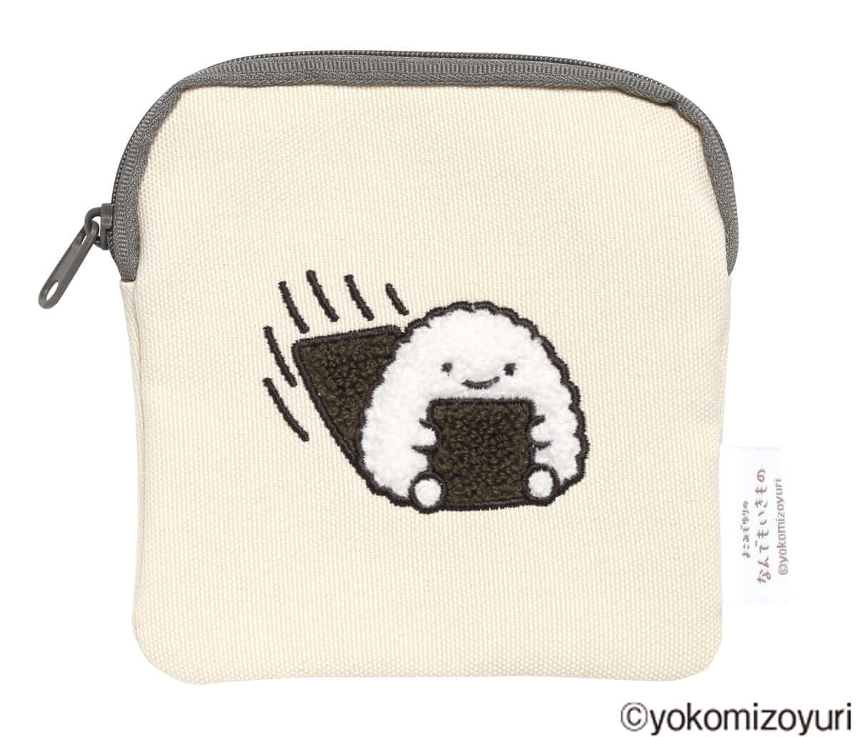 なんでもいきもの　もこもこ刺繍ポーチ