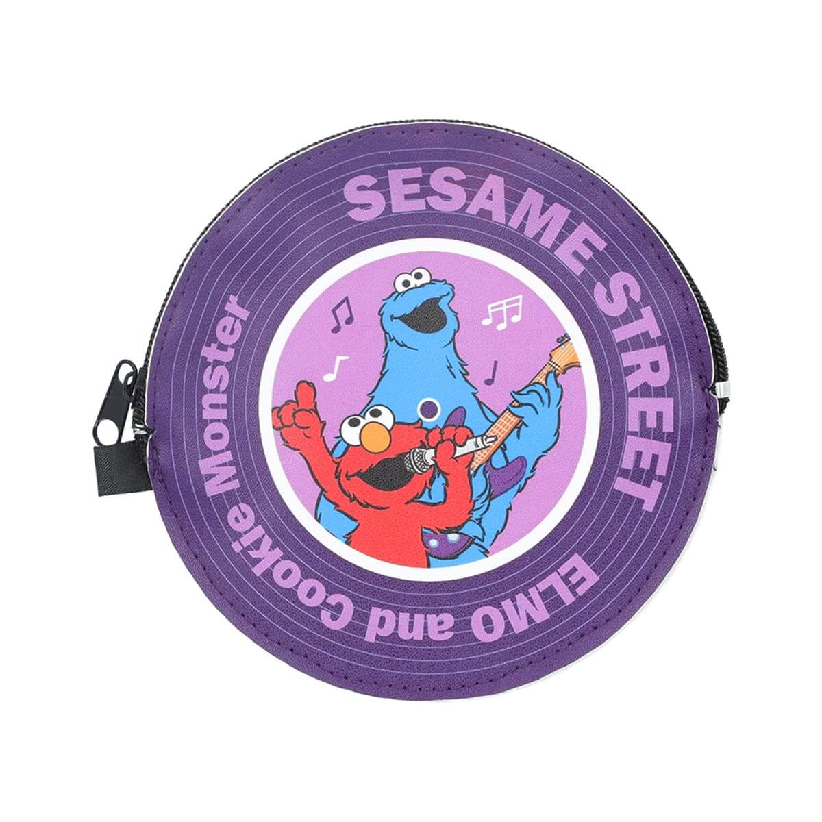 セサミストリート レコード盤風フラットポーチ