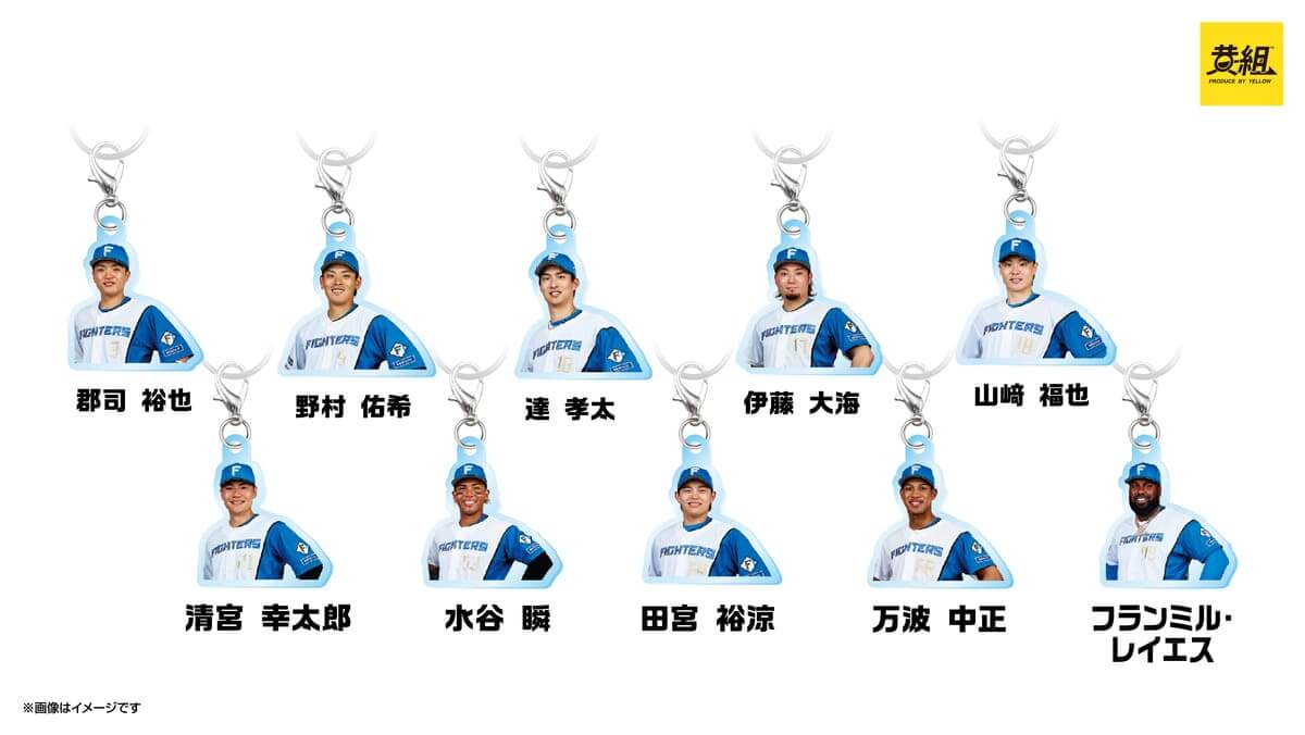 北海道日本ハムファイターズ　めじるしチャーム　選手ver.