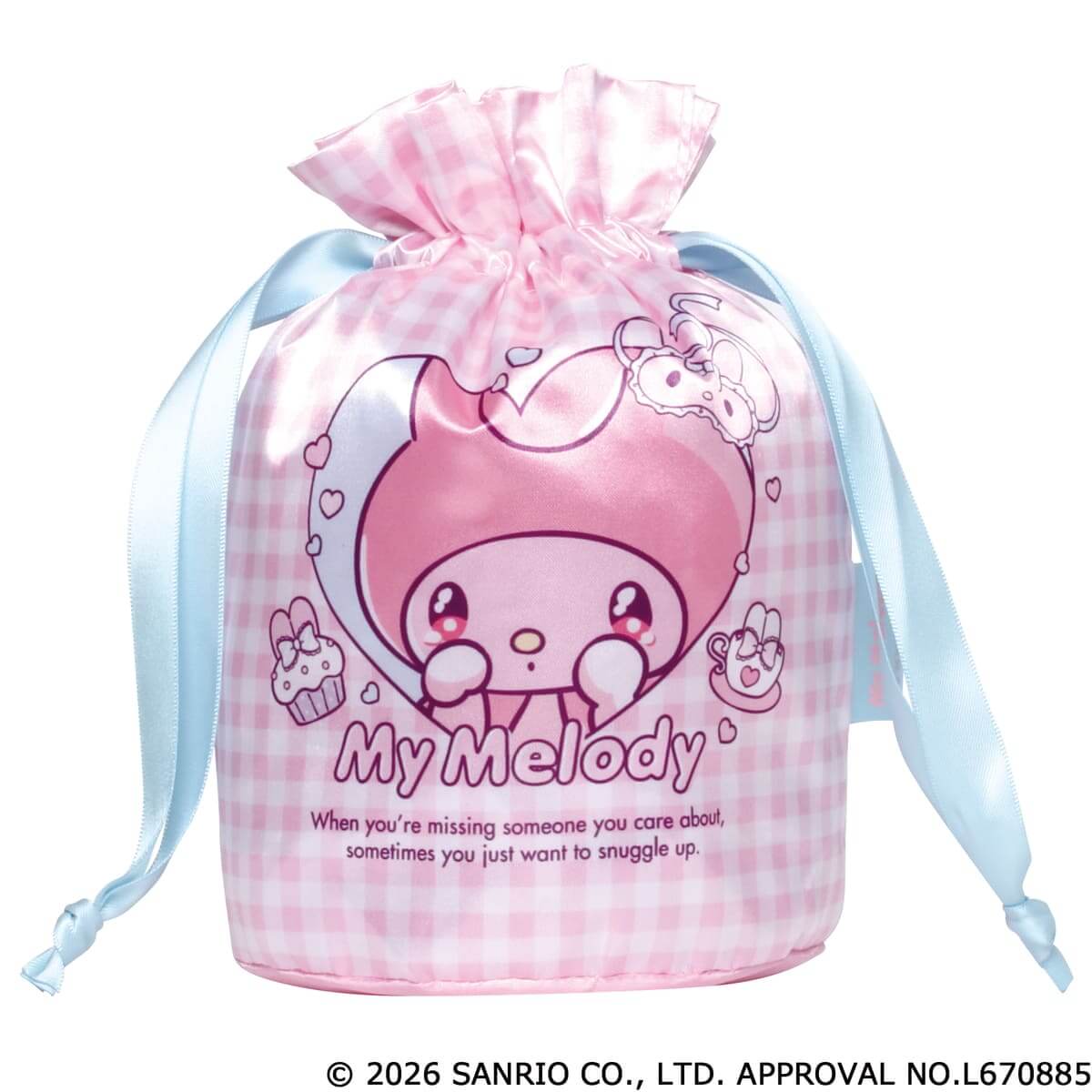 サンリオキャラクターズ　甘えんぼナミダ マチ付き巾着