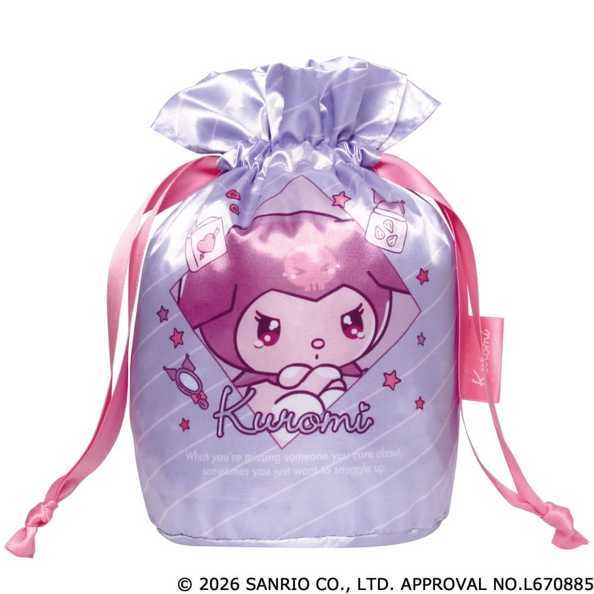サンリオキャラクターズ　甘えんぼナミダ マチ付き巾着