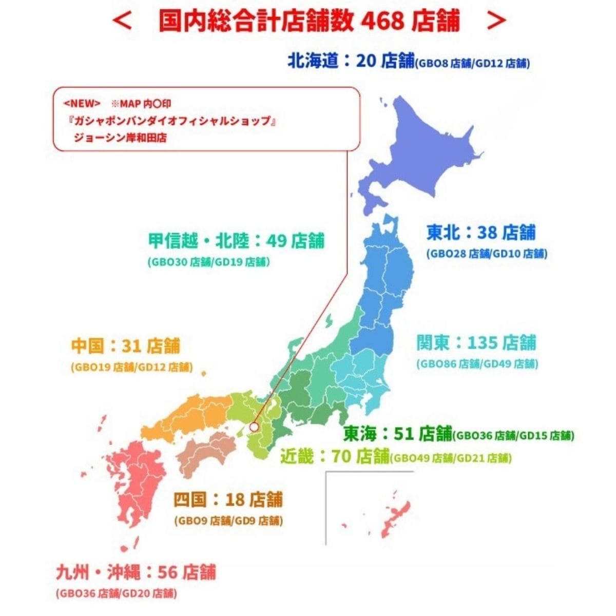 『ガシャポンバンダイオフィシャルショップ』ジョーシン岸和田店