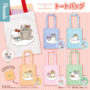 Gacha Gacha 'mofusand x Sanrio Characters tote bag'。